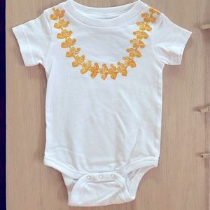 Baby lei onesie 12 months